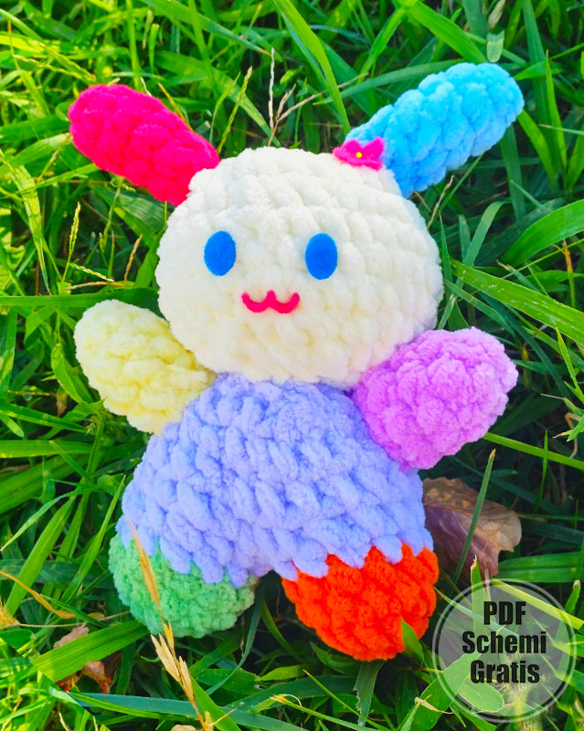 Coniglio Arcobaleno Amigurumi Schema Tutorial (3)