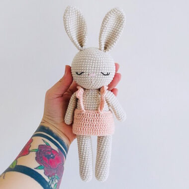 Coniglio rosa facile PDF Amigurumi Schema Gratis (1)