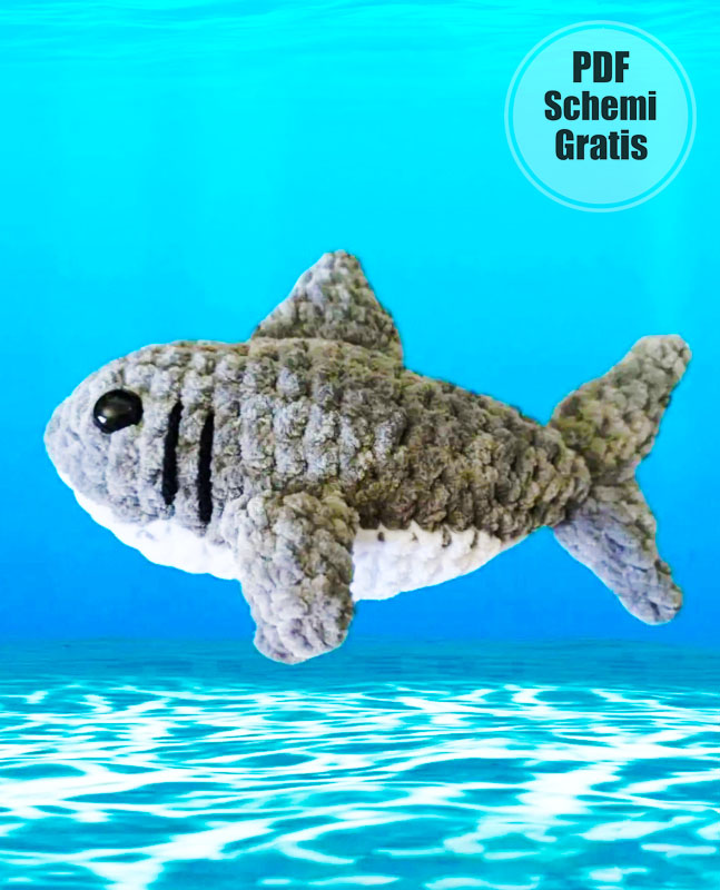 Cucciolo di Squalo Amigurumi Schema PDF Tutorial (3)
