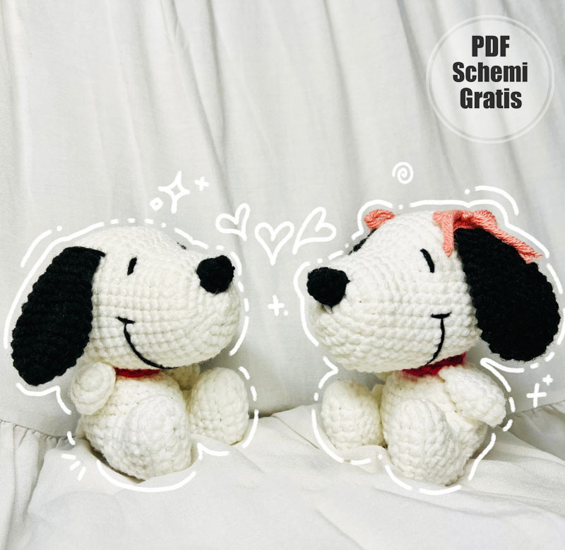 Snoopy Cane all’uncinetto Schema gratis in PDF (3)