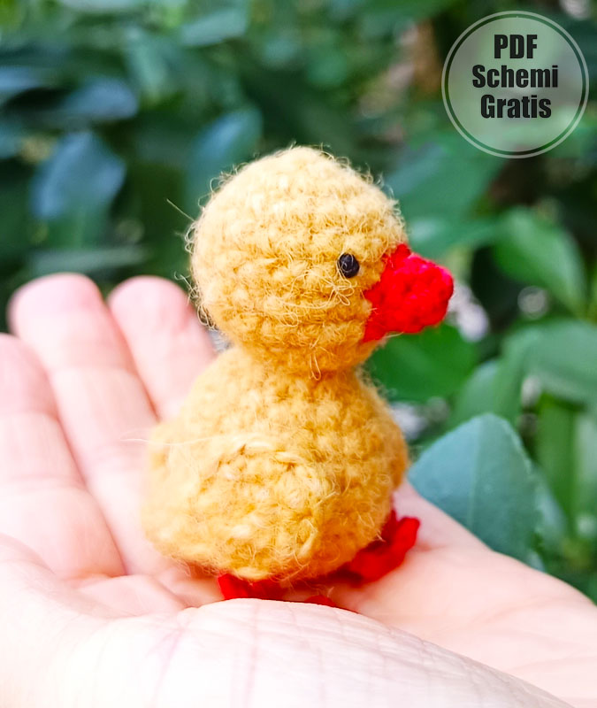 Anatroccolo piccolo all’uncinetto per Pasqua (1)