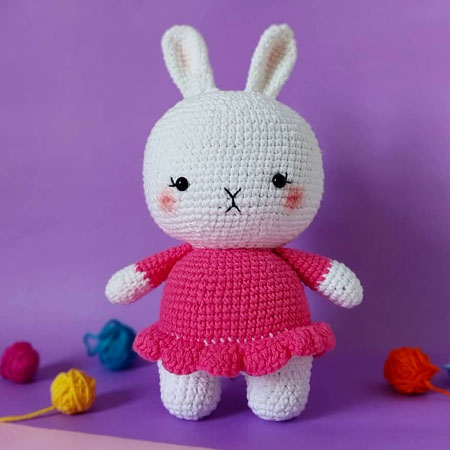 Abito Estivo Per Neonata Con Stampa Coniglietto E Tulle - Vestito Principessa Per Pasqua 0-18 Mesi