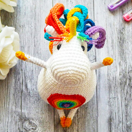 Ordina Adesivo a tema 'Regalo di scoreggia Pups colorato arcobaleno unicorno' online