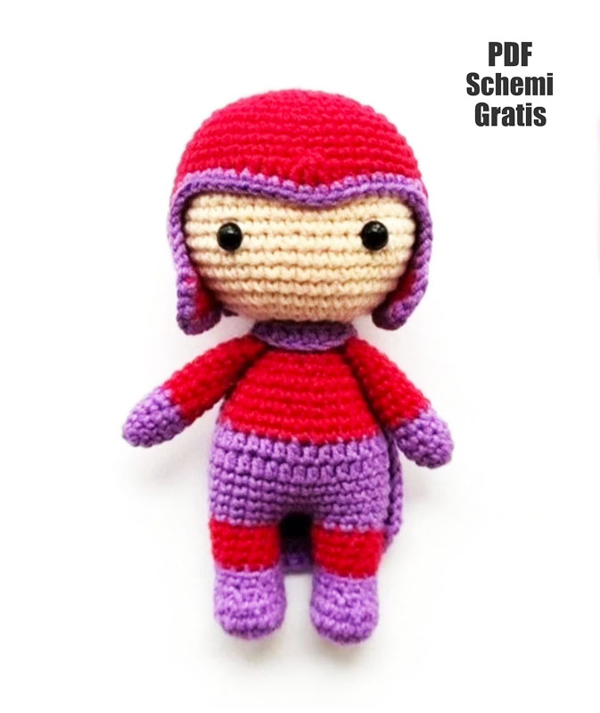 Magneto Bambola Amigurumi PDF Schema Gratis (2)