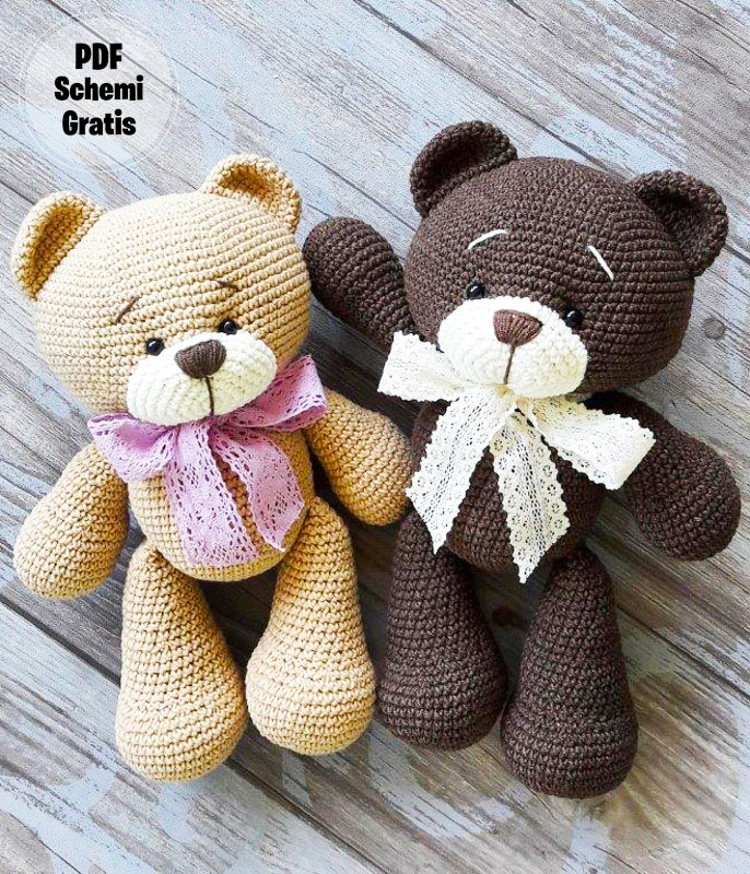 Amigurumi Orso Adam Schema PDF Gratis (2)
