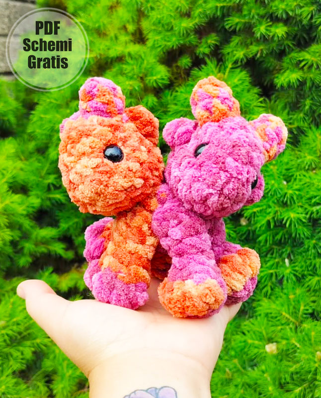 Drago a Due Teste Amigurumi Schema PDF Tutorial (2)