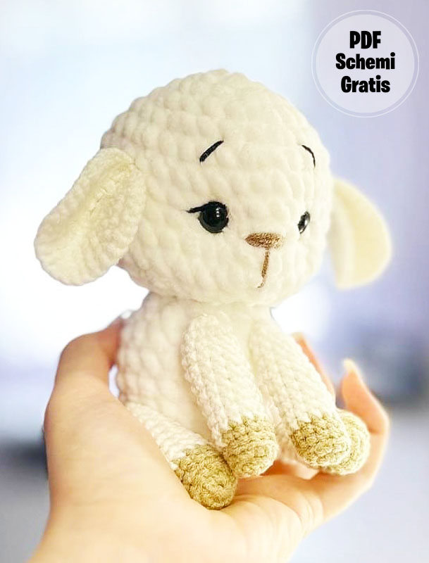 L'agnello Muffy Amigurumi Schema PDF Gratis (2)
