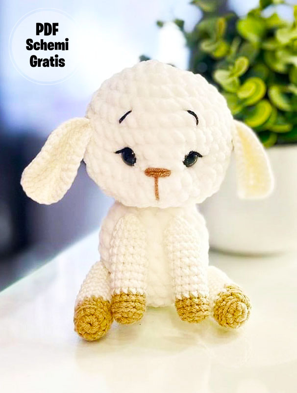 L'agnello Muffy Amigurumi Schema PDF Gratis (3)