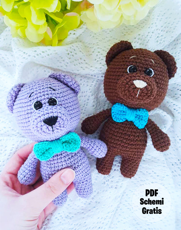 Orsetto di peluche marrone Amigurumi PDF Gratis (2)