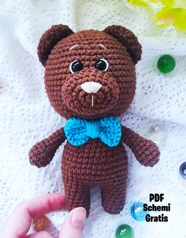 Orsetto di peluche marrone Amigurumi PDF Gratis (3)
