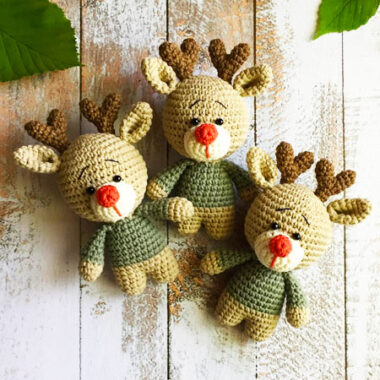Portachiavi Renna Amigurumi Schema PDF Gratis (3)