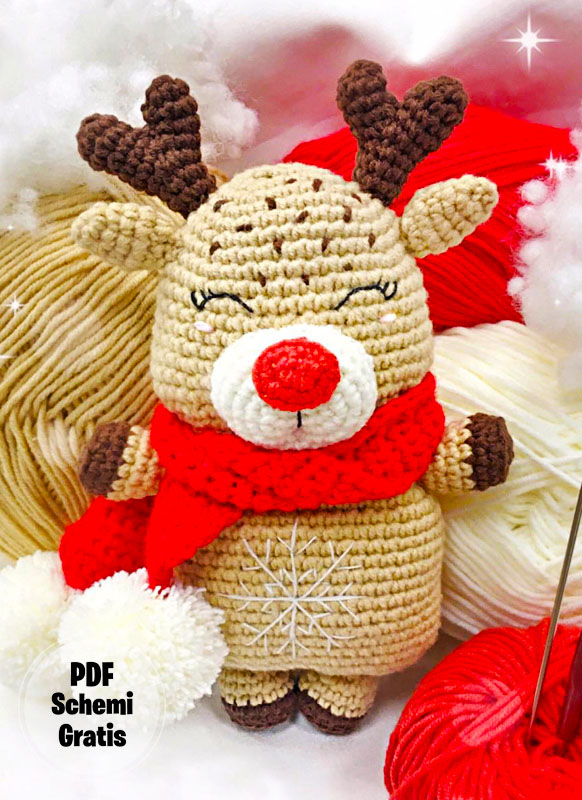 Ratmus di Renna Amigurumi Schema PDF Gratis (2)