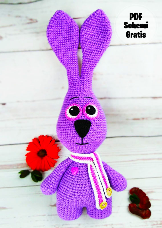 Coniglietto alieno Amigurumi PDF Schema Gratis (2)