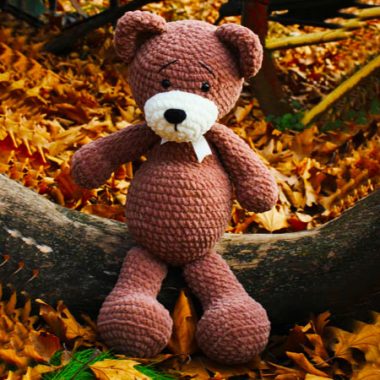 Orso bruno di peluche Amigurumi PDF Schema Gratis (1)