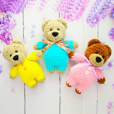 Orso in pigiama Amigurumi PDF Schema Gratis (1)