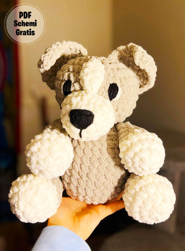 Peluche cane Milo Amigurumi Schema Gratis (2)