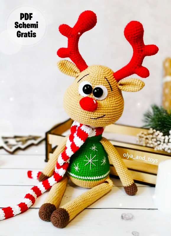 Rollie la Renna Amigurumi Schema PDF Gratis (2)