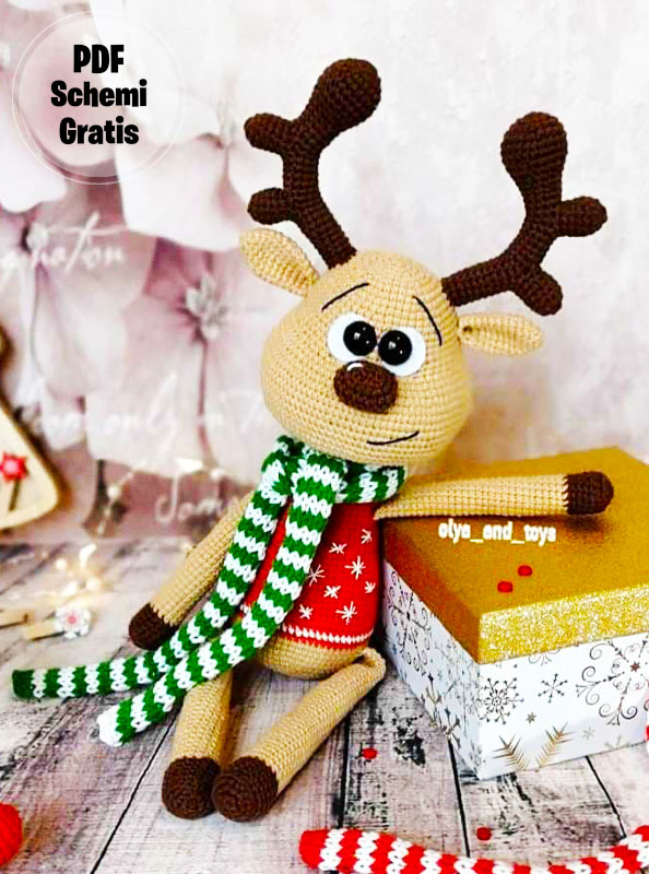 Rollie la Renna Amigurumi Schema PDF Gratis (3)