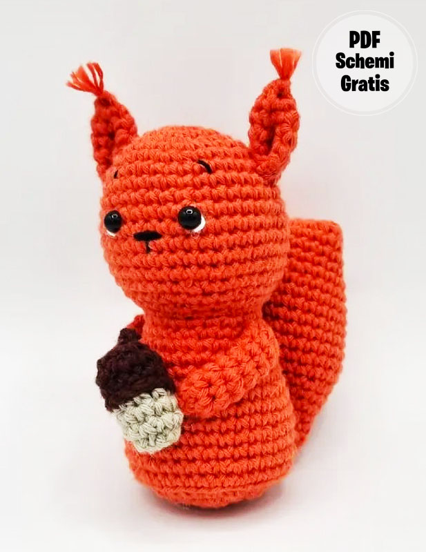 Scoiattolo rosso Amigurumi PDF Schema Gratis (1)
