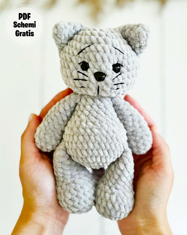 Tim il gatto di peluche Amigurumi Schema PDF Gratis (2)