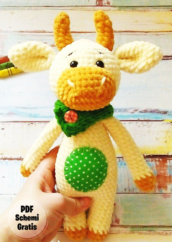 Toro di peluche Marty Amigurumi Schema Gratis (1)