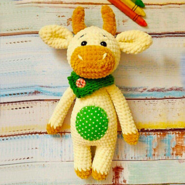 Toro di peluche Marty Amigurumi Schema Gratis (2)