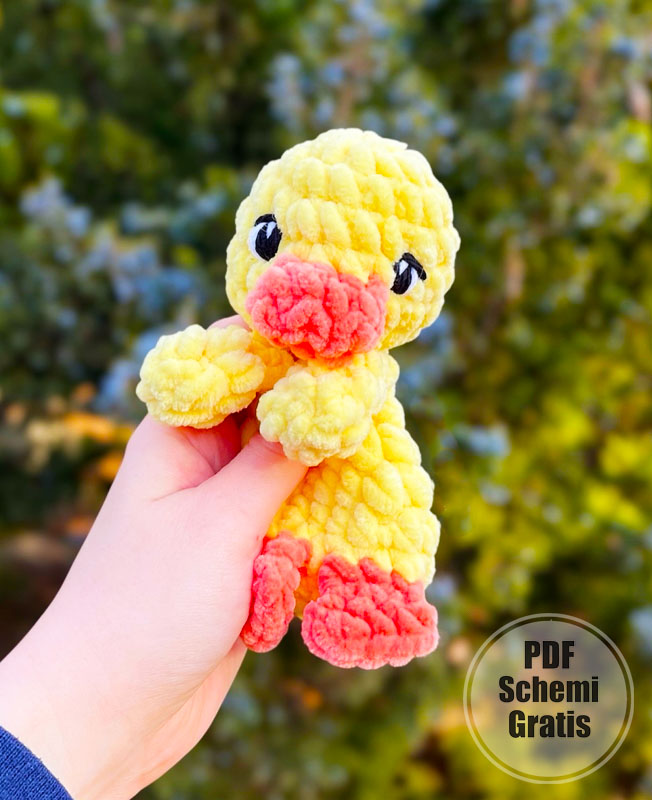 Amigurumi dell’anatroccolo Giallo e del Germano Reale (2)