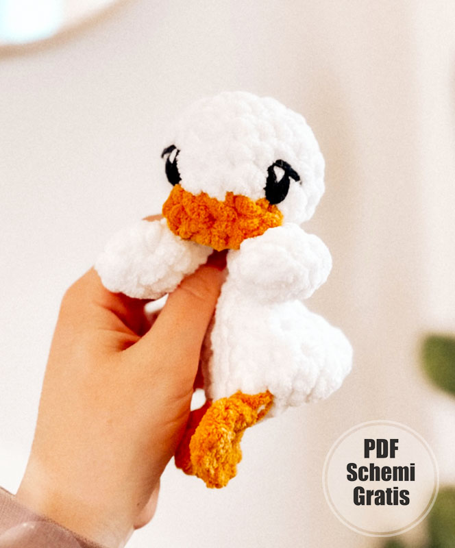 Amigurumi dell’anatroccolo Giallo e del Germano Reale (3)