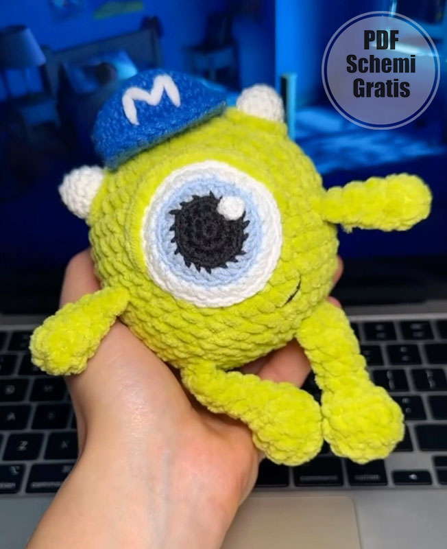 Schema Amigurumi del Mostro Verde di Halloween (1)