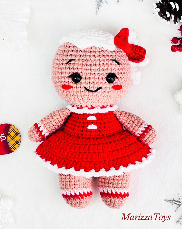 Ragazza di pan di Zenzero Amigurumi PDF Schema (1)